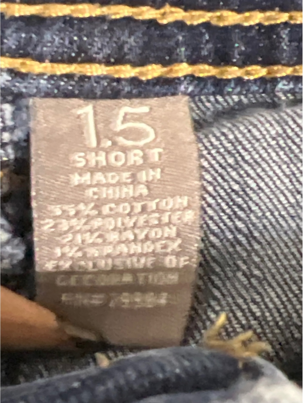 Chico's So Slimming Dark Blue Denim Jeans Size 1.5 Short - Picture 6 of 8